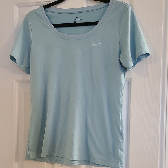 Nike Women's Sky Blue Dri-FIT Tee - Picture 2 of 5